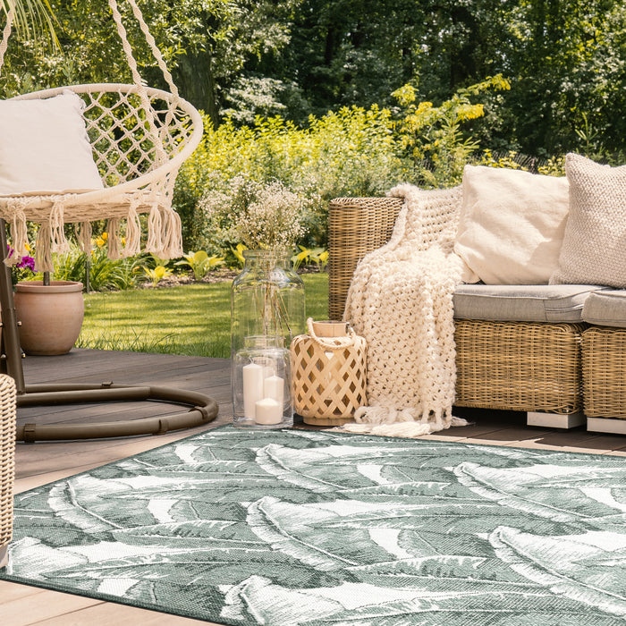 Liora Manne Malibu Fronds Indoor Outdoor Area Rug Green
