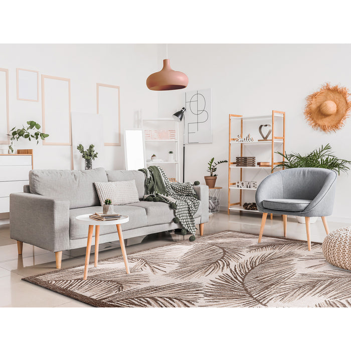 Liora Manne Malibu Palm Indoor Outdoor Area Rug Neutral
