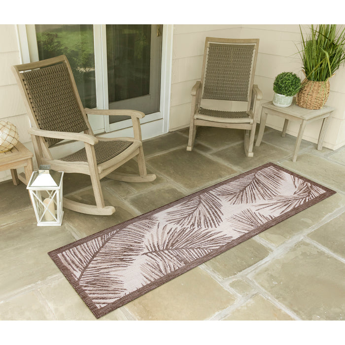 Liora Manne Malibu Palm Indoor Outdoor Area Rug Neutral