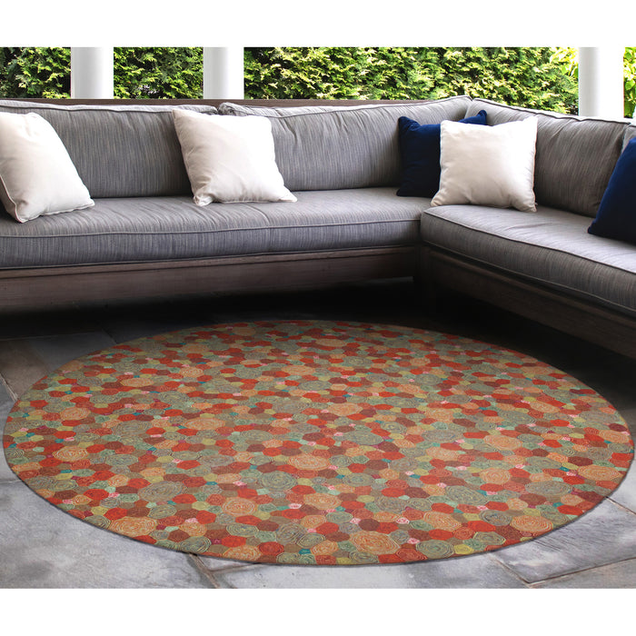 Liora Manne Visions III Giant Swirls Indoor Outdoor Area Rug Fiesta