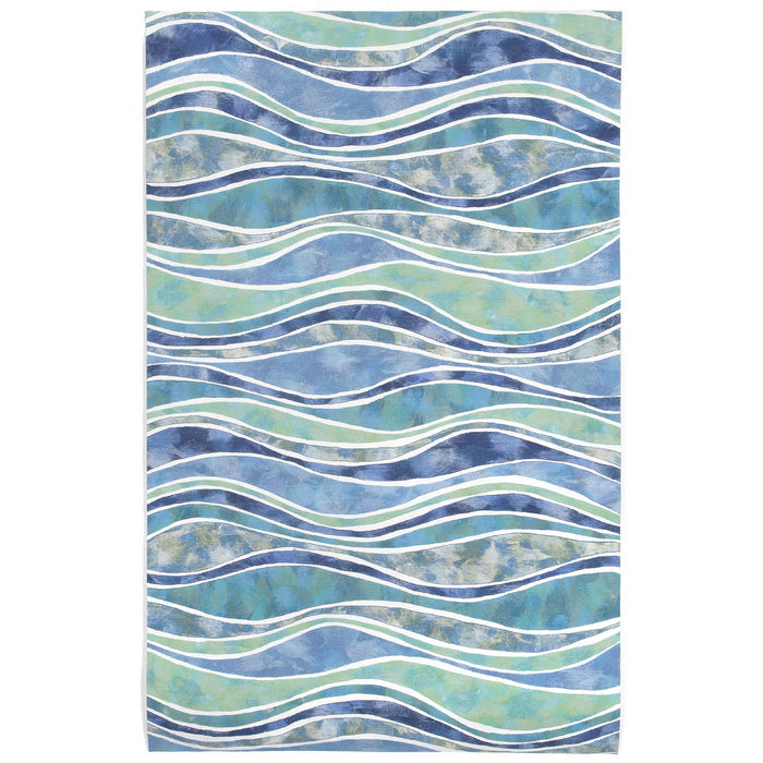 Liora Manne Visions III Wave Indoor Outdoor Area Rug Ocean