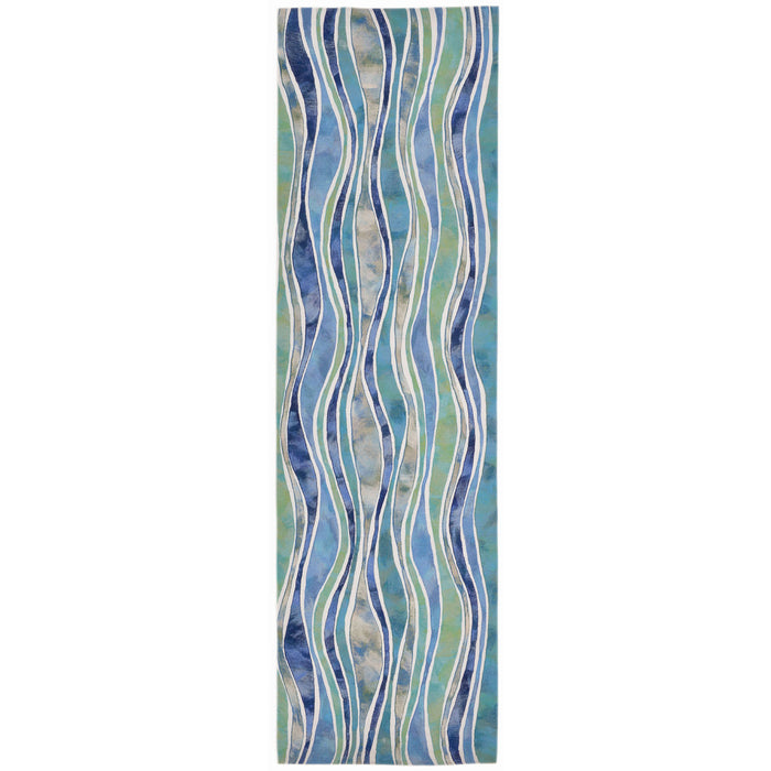Liora Manne Visions III Wave Indoor Outdoor Area Rug Ocean