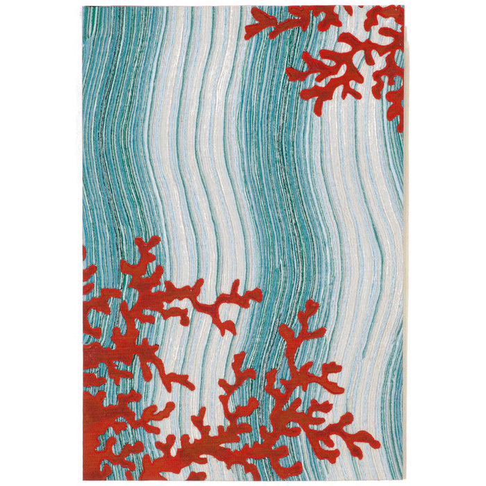 Liora Manne Visions IV Coral Reef Indoor Outdoor Area Rug Water