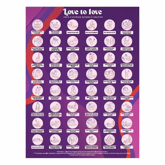 Love to Love® Chasing Memories Scratch Off Intimate Bucket List - Rolik®