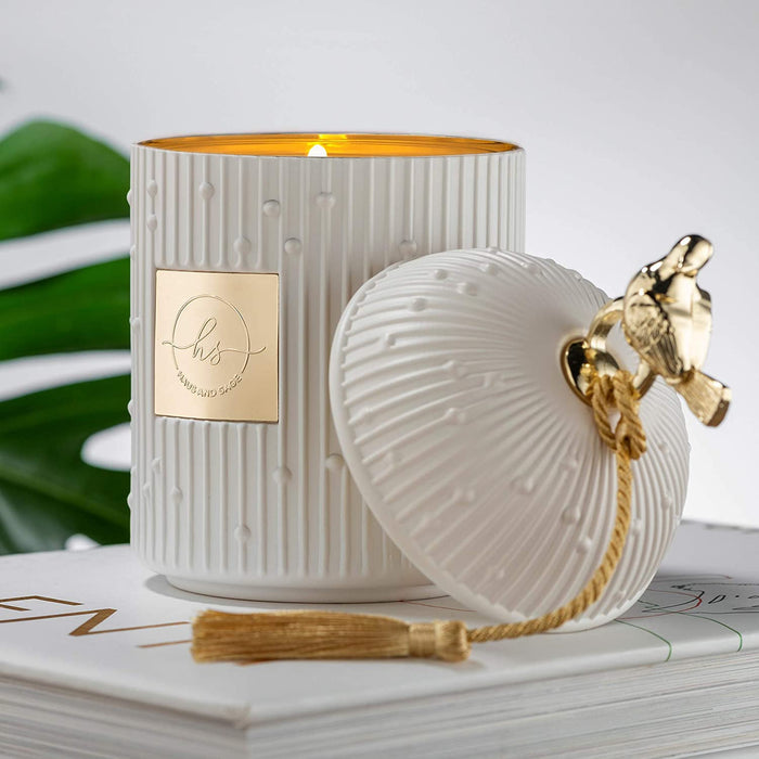 Luxury 4 Piece Candle Set with Soy Candles Refills