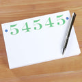 Manitowish Waters "54545" Zip Code Notepad, Rectangle