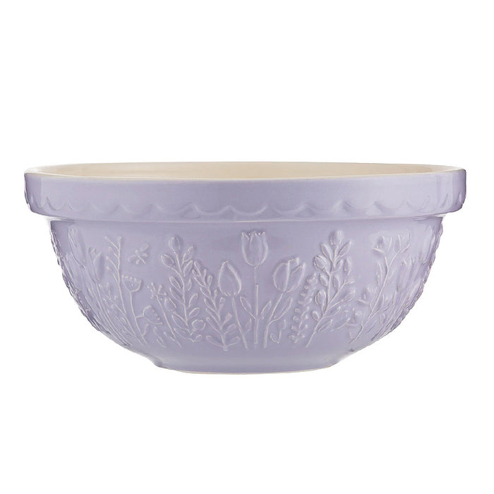 Mason Cash 'In The Meadow' Mixing Bowl ~ Lilac Tulip 24cm | New Zealand Delivery | Sabato Auckland