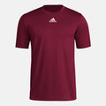 Front view of the Adidas Men's Short Sleeve Pregame Tee.