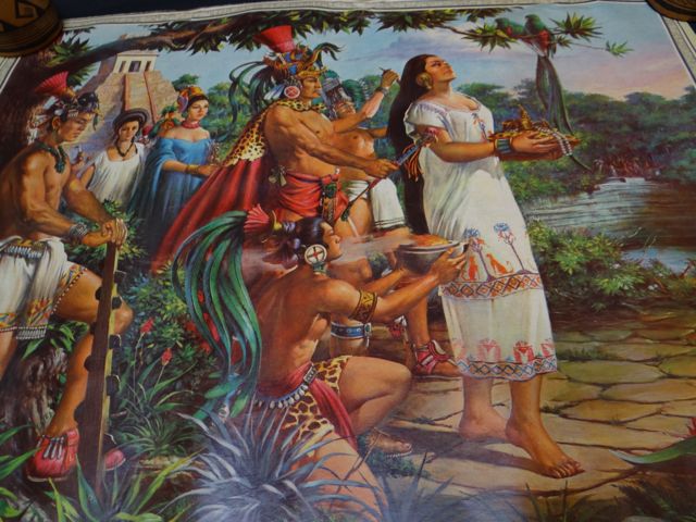 Mexican Calendar Chromo “Leyenda de Mayab” 1940s