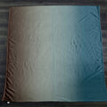 Minimalist Gradient Brown to Teal Fade Fleece Sherpa Blanket
