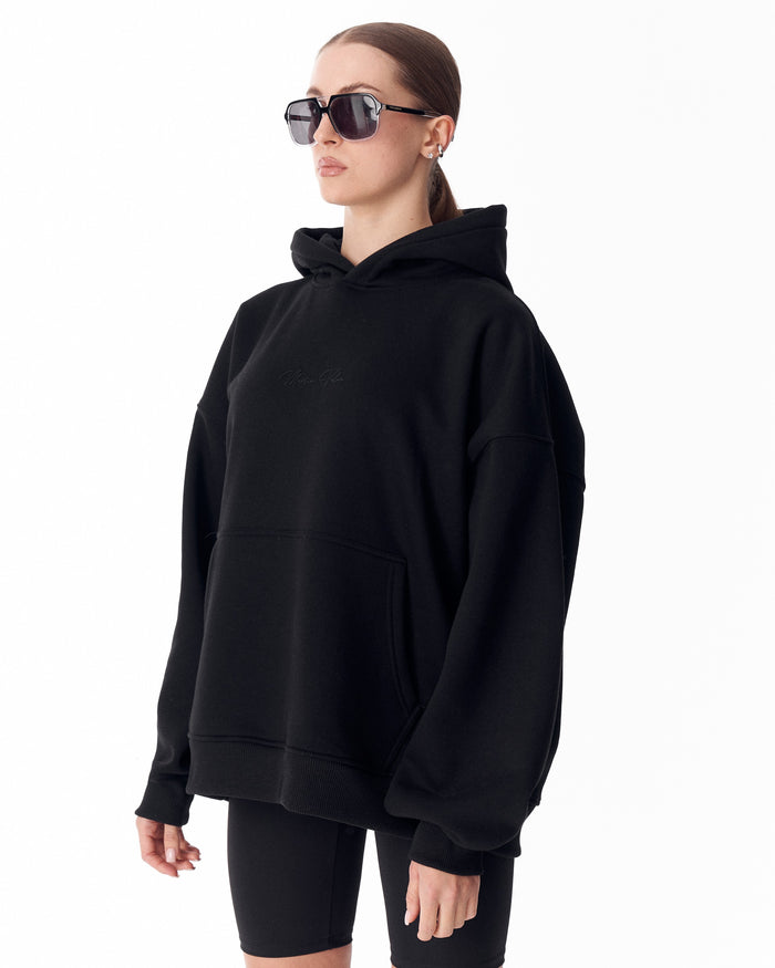 Monarch Loop Black Hoodie For Women (4)