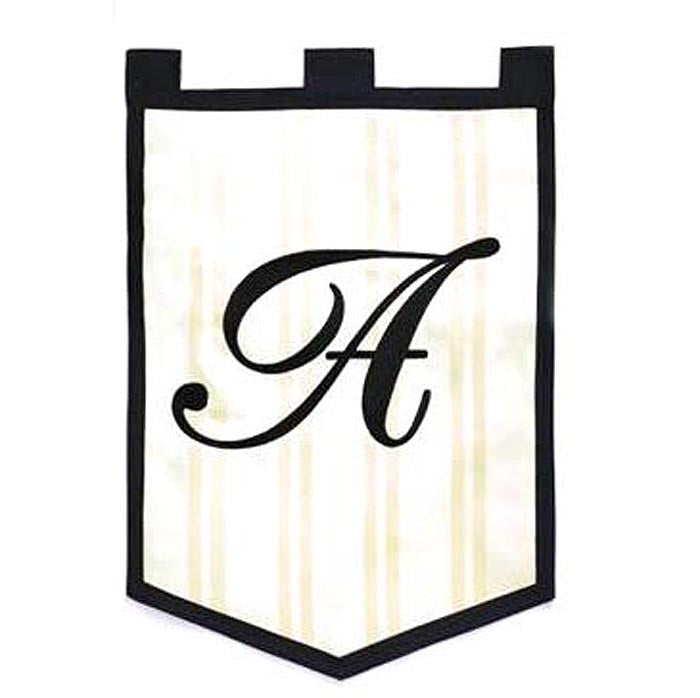 Monogram Garden Flag A
