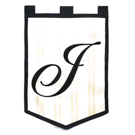 Monogram Garden Flag J