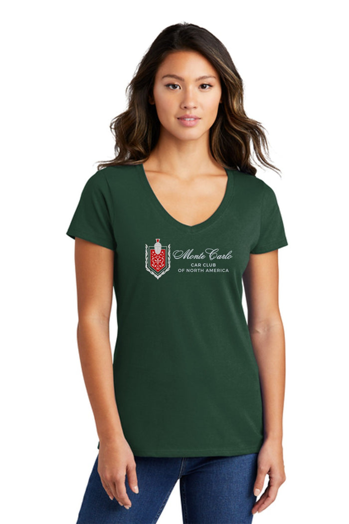 MONTE CARLO CLUB LADIES V-NECK T-shirt