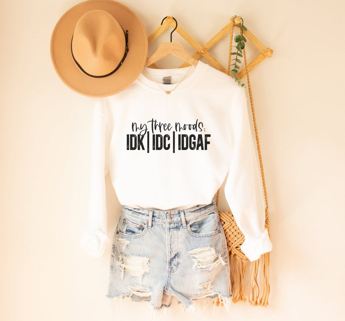 My Three Moods Crewneck Sweatshirt - Trendznmore