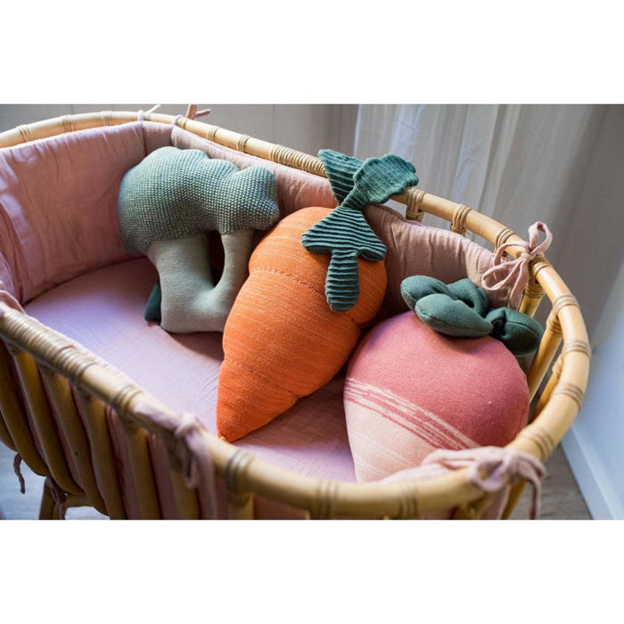 Rugs by Roo | Lorena Canals Oli & Carol Cathy the Carrot Knitted Cushion-SC-CATHY