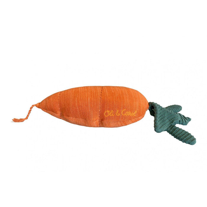 Rugs by Roo | Lorena Canals Oli & Carol Cathy the Carrot Knitted Cushion-SC-CATHY