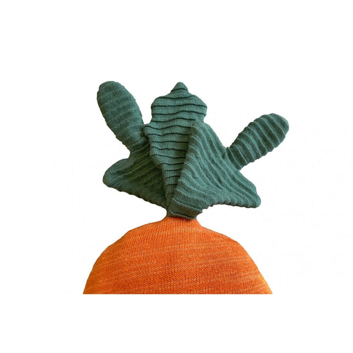 Rugs by Roo | Lorena Canals Oli & Carol Cathy the Carrot Knitted Cushion-SC-CATHY