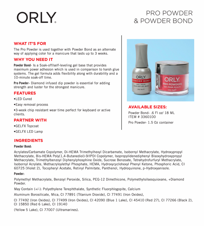 ORLY Pro Powders | White Tips