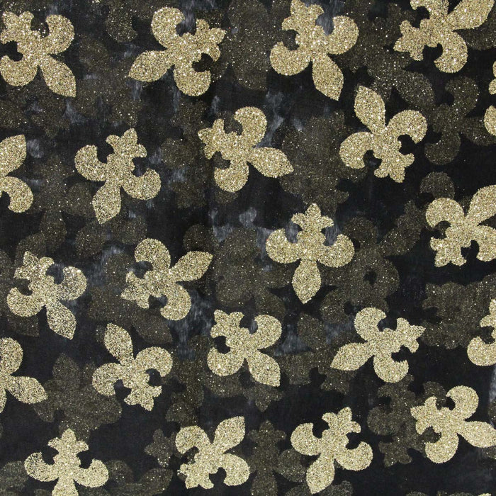 Panel Fleur De Lis Black/Gold