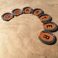 Personalized Horseshoe Drink Coaster with Branded Leather