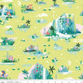 Pillowcase - Forever Neverland Mermaid Lagoon Lemongrass Cotton