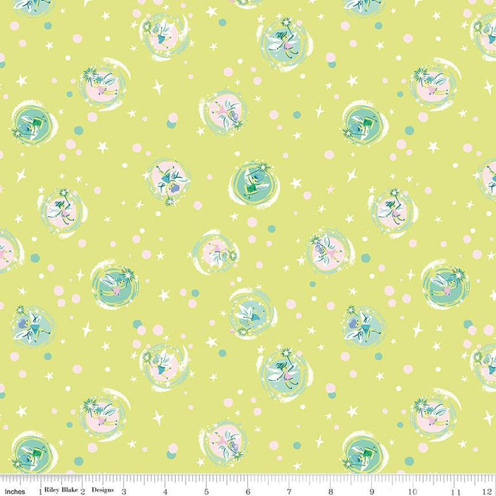 Pillowcase - Forever Neverland Tink Lemongrass Cotton