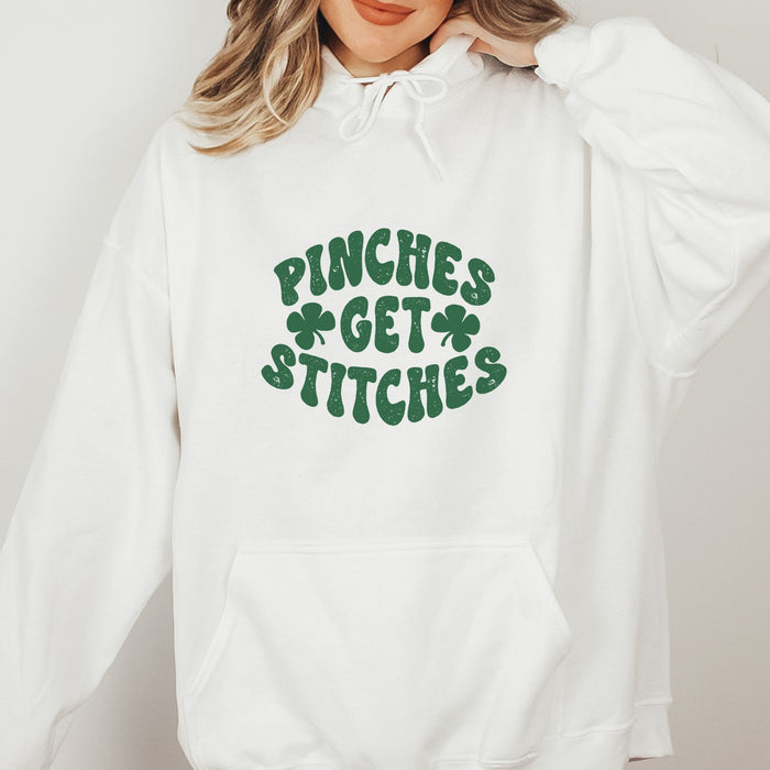 Pinches get Stitches Funny St. Patrick's Day Hoodie - Trendznmore