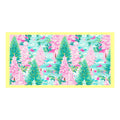 Pink & Mint Christmas Trees Lumbar Pillow Swap