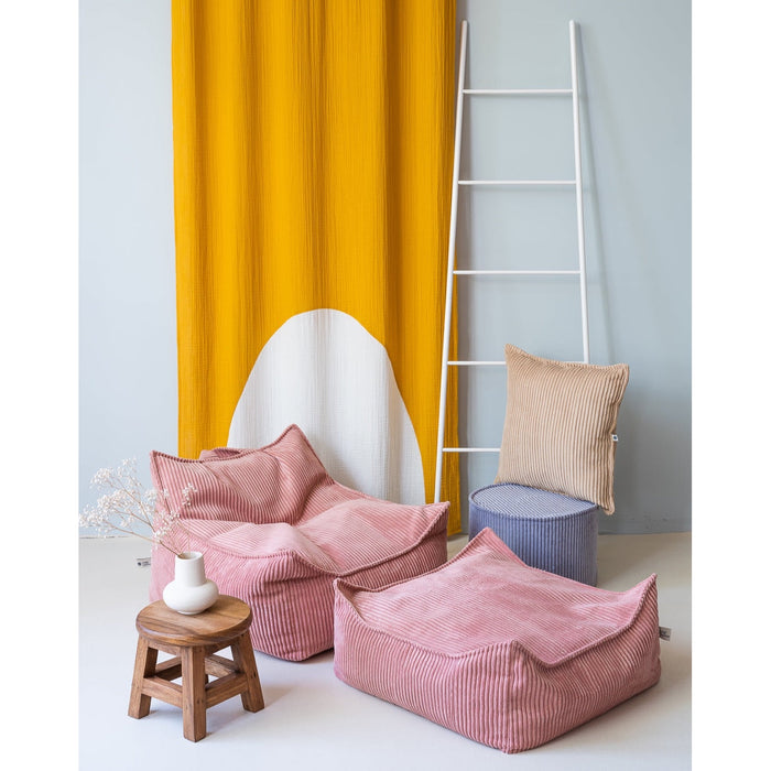 Pink Mousse Square Ottoman - Rugs by Roo