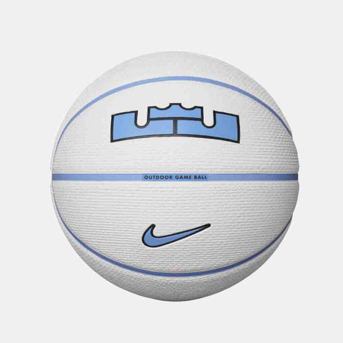 Front view of the Nike Playground 2.0 8P Lebron James Basketball.