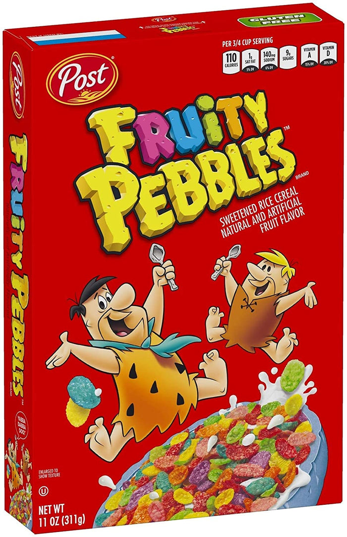 POST FRUITY PEBBLES 19.5 OZ FAMILY SIZE