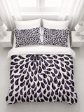 Purple Paisley Rain Drop Pattern Duvet Cover