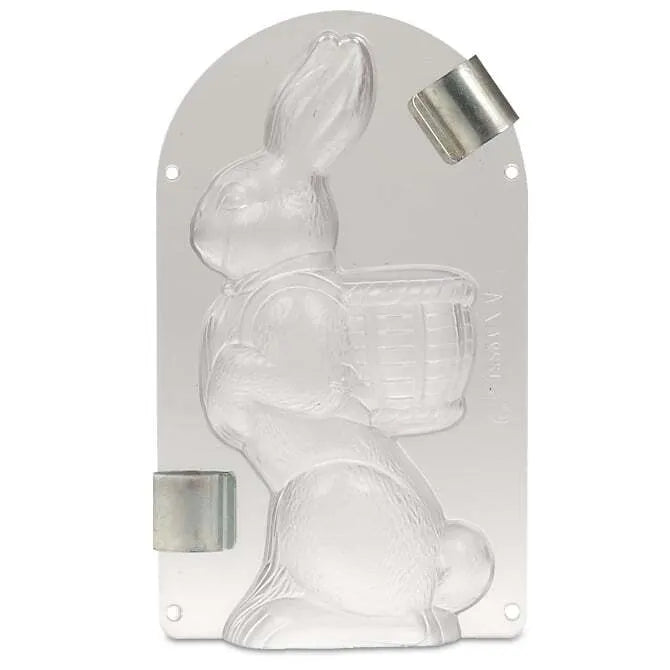 Rabbit W/Basket - 2 Piece Mold