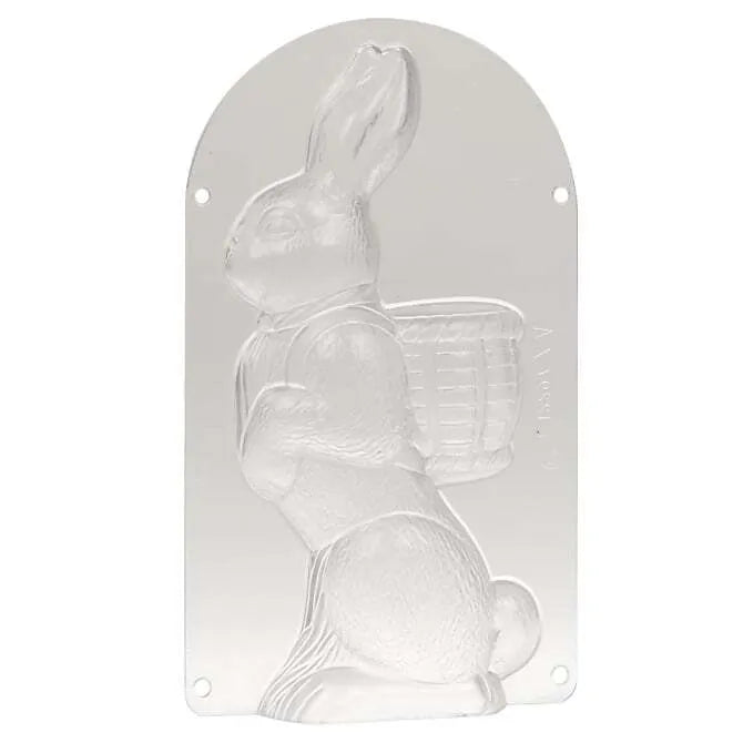 Rabbit W/Basket - 2 Piece Mold