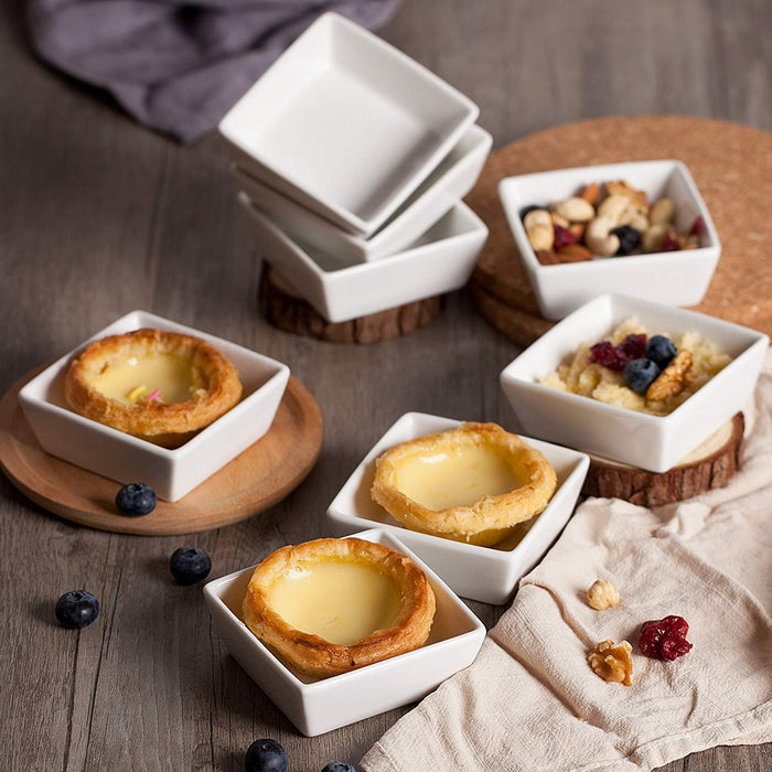 Ramekins 4 oz Square, Set of 8