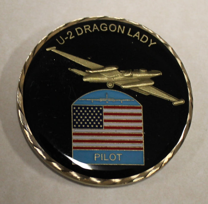 Reconnaissance U2 / U-2 Dragon Lady Spy Plane CIA / Air Force Challenge Coin