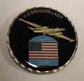 Reconnaissance U2 / U-2 Dragon Lady Spy Plane CIA / Air Force Challenge Coin