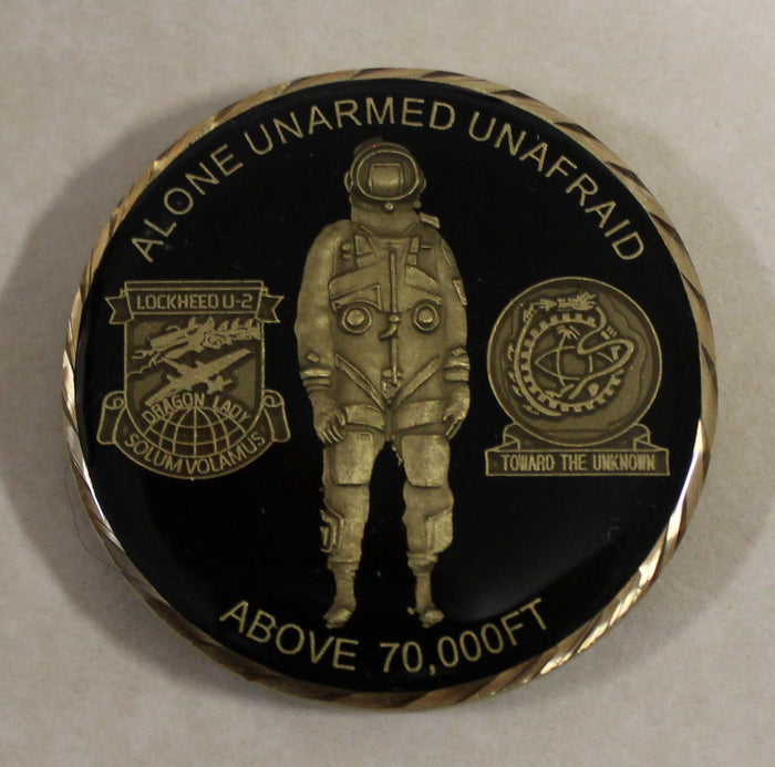 Reconnaissance U2 / U-2 Dragon Lady Spy Plane CIA / Air Force Challenge Coin