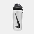 Front view of the Nike Refuel Bottle Locking Lid 18oz.
