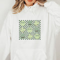 Retro Leprechaun- Shamrock-Smiley Distressed St. Patrick's Day Hoodie - Trendznmore