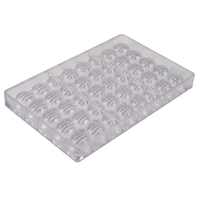 Ridged Dome Chocolate Mold - 40 Forms