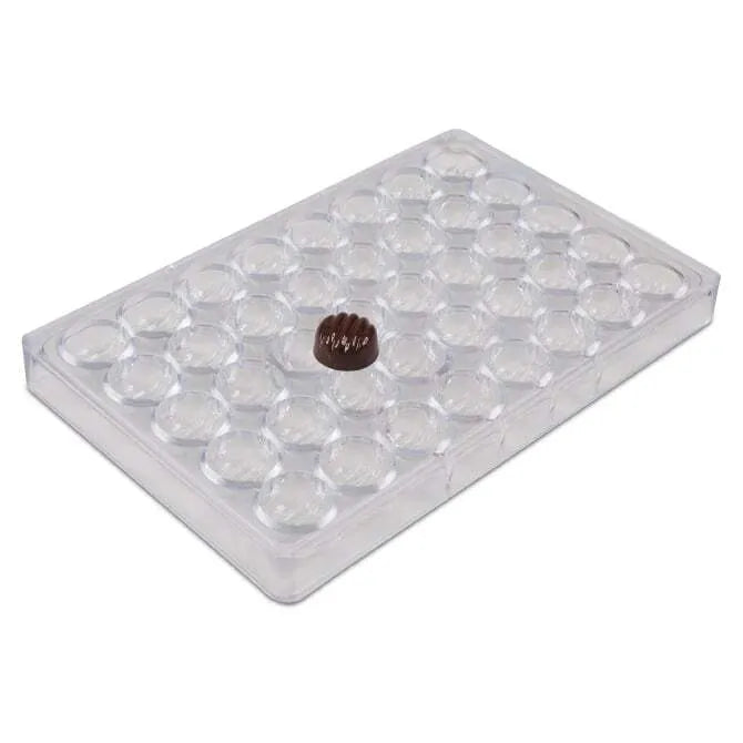 Ridged Dome Chocolate Mold - 40 Forms