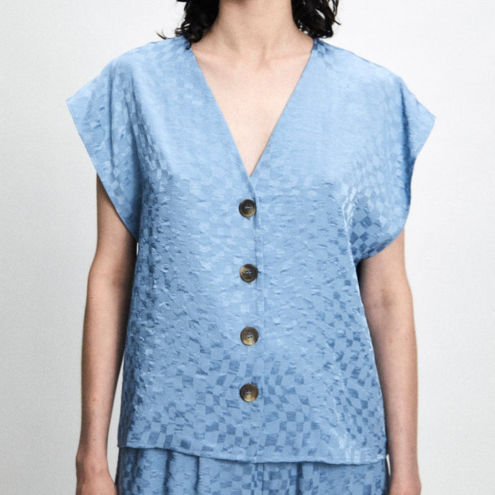 Rita Row Marte Top in Celeste