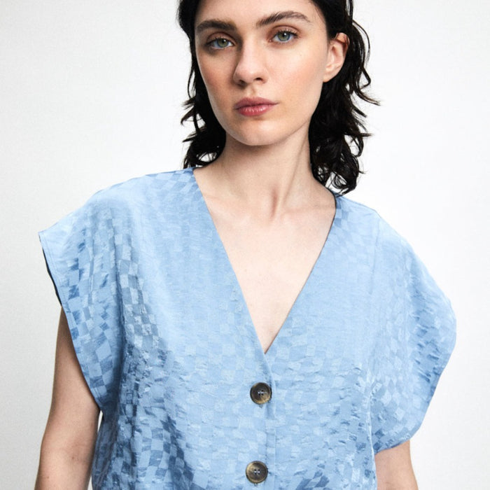 Rita Row Marte Top in Celeste