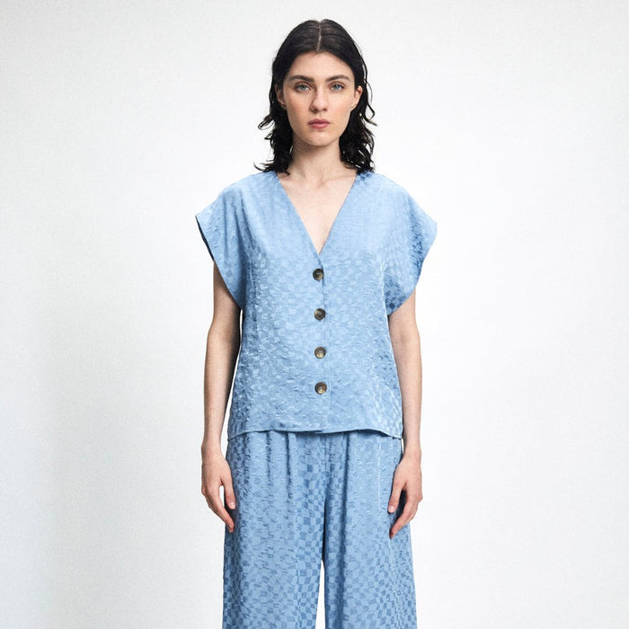 Rita Row Marte Top in Celeste
