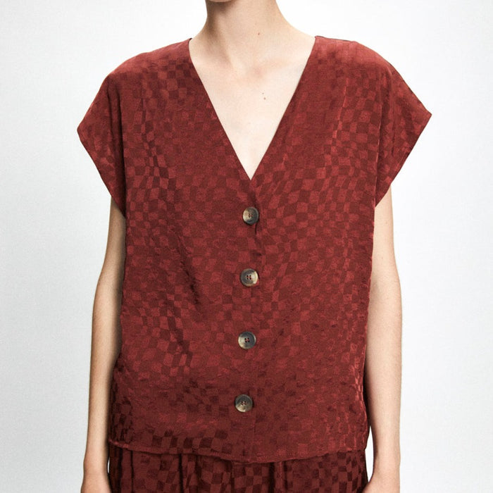 Rita Row Marte Top in Rust