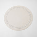 RND PLACEMAT W/BAND SILK IVORY (202055085)