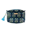 ROSEMARY INDIGO SMALL COSMETIC BAG