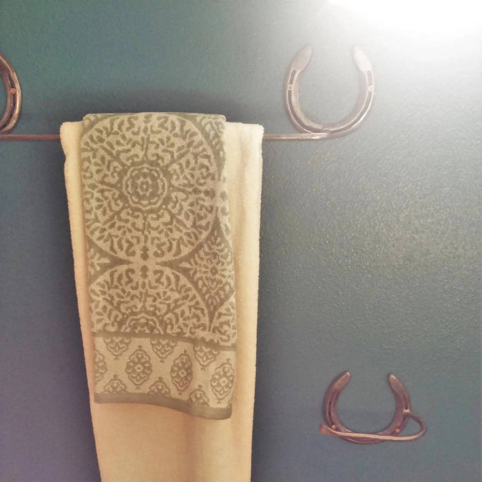 Rustic Horseshoe Toilet Paper Holder